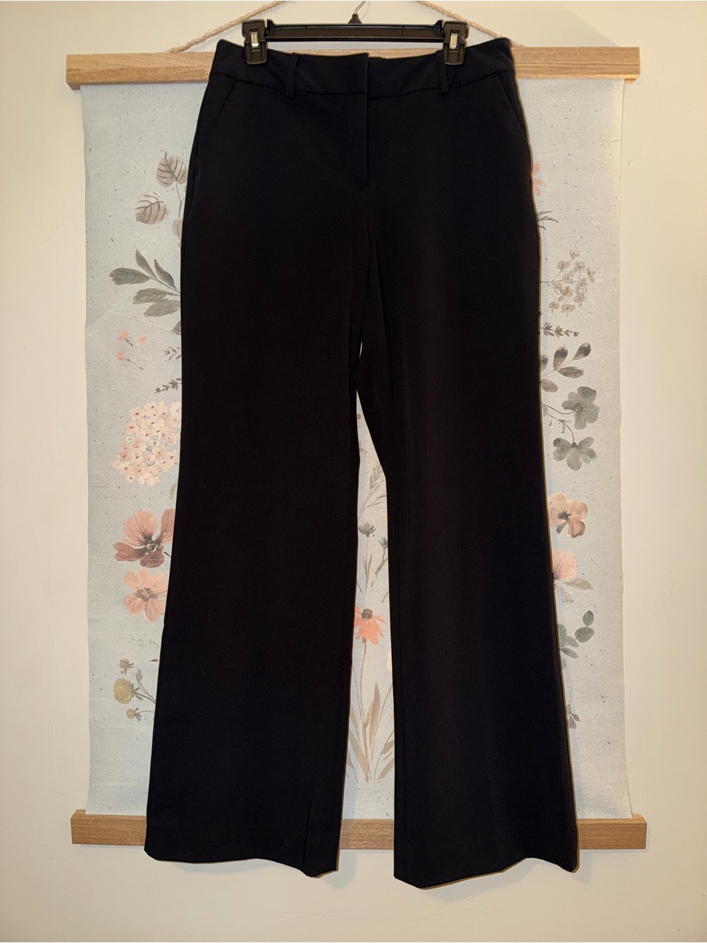 Liz Claiborne Black Wide-Leg Trousers